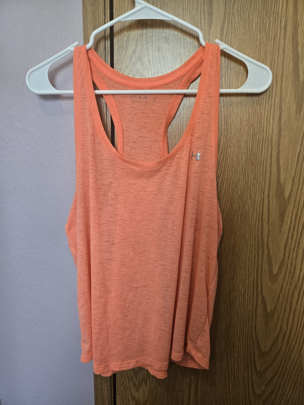 Under Armour Women’s Coral-Orange Racerback Tank